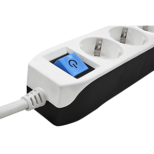 Base 3 tomas 3G 1,5mm,  1.5m con interruptor y 2 USB