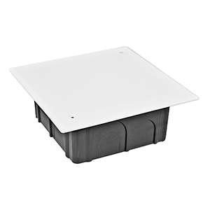 Caja con tornillos para empotrar 100x100mm