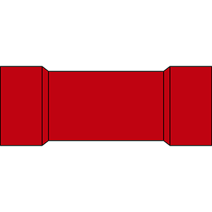 Terminal preaislada manguito AML 1.5 rojo