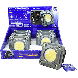 Proyector LED  cob mini recargable 10W