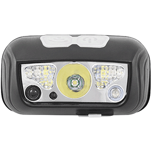 Linterna frontal LED COB 5W recargable con sensor