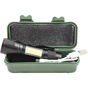 Linterna LED CREE XPE + COB recargable 4W modelo Earth.