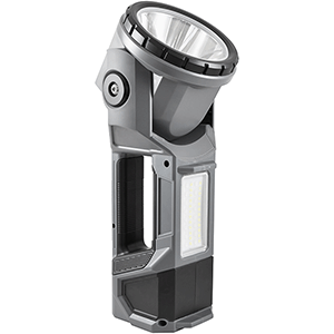 Linterna LED COB Recargable con cabezal oscilante X5+20W modelo T-1000.