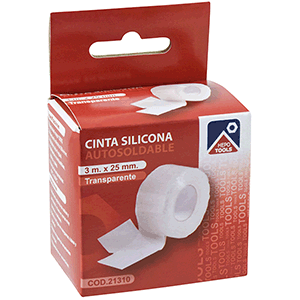 Cinta silicona transparente 25mmx3m