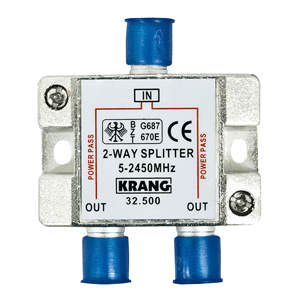 Repartidor de señal 2 vías 5-2450MHz