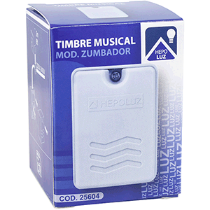 Timbre zumbador blanco