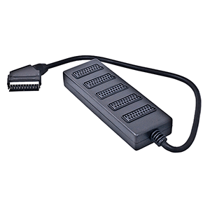 Scart Box 1 macho-5 hembras 0.5m