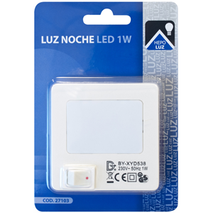 Luz de noche LED 1W blanco