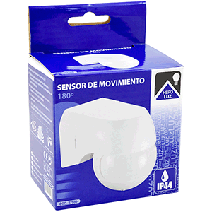 Detector de movimiento 180º bola blanco