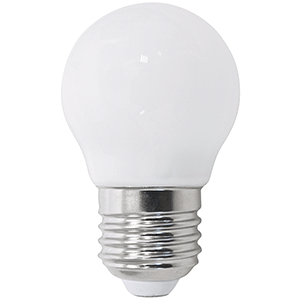 Lámpara LED esférica 1W E27 6400ºK