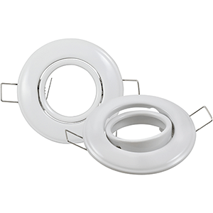 Set aros para lámparas 50mm 80x25mm blanco 2 uds