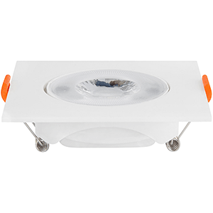 Downlight LED cuadrado 5W 6400ºK, color blanco 