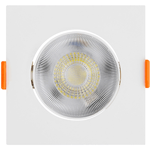 Downlight LED cuadrado 5W 6400ºK, color blanco 