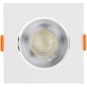 Downlight LED cuadrado 9W 6400K, color blanco