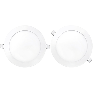 Set panel LED redondo 9W 4200ºK (2 uds)