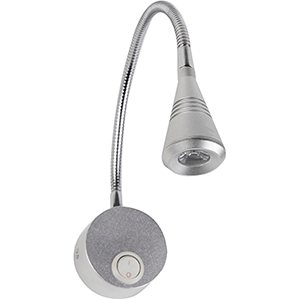 Aplique de pared LED 3W 4200K modelo Kugu, con interruptor