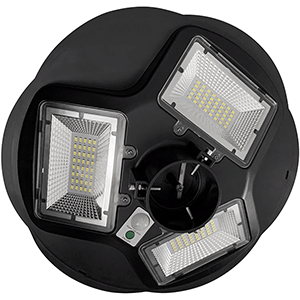 Farola calle solar LED 150W 6400ºK negro