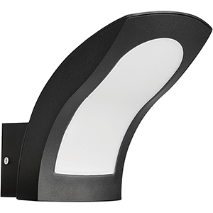 Aplique de pared 15W 4200ºK, color negro
