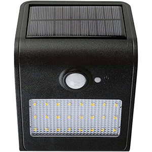 Aplique solar de fachada 1W 4000K, color negro