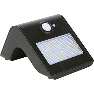 Aplique solar de fachada 1W 4000K, color negro