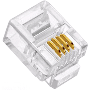 Conector modular 4P4C RJ10 12 uds  