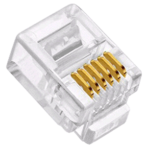 Conector modular 6P6C RJ12