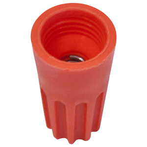 Conector a rosca con muelle 2x2.5mm naranja