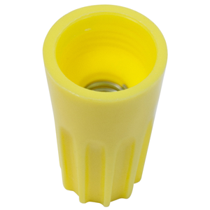 Conector a rosca con muelle 2x6mm amarillo