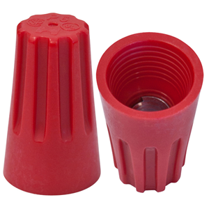 Conector a rosca con muelle 2x10mm rojo