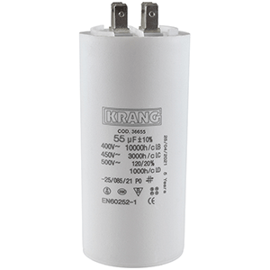 Condensador55 uF motor 450 Vac                      