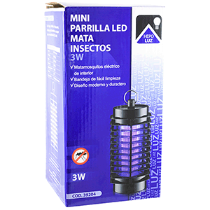 Mini parrilla mata insectos 3W