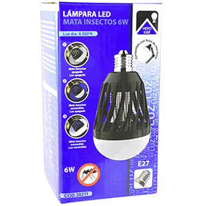 Bombilla LED mata insectos E27 6W