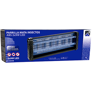 Parrilla mata insectos led ABS 2X9w