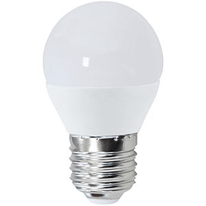 Lámpara esférica LED E27 6W 4000ºK