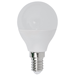 Lámpara esférica LED E14 6W 4000ºK