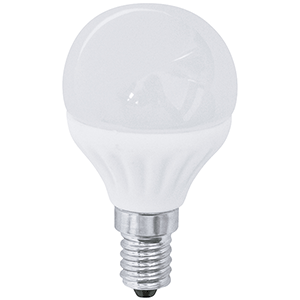 Lámpara opal esférica SMD LED E14 7W 6000K