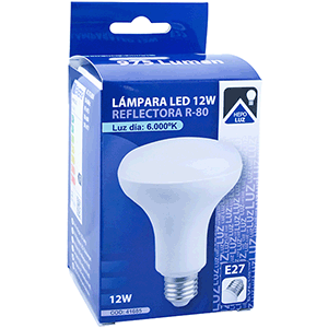 Lámpara LED R80 E27 12W 6000ºK