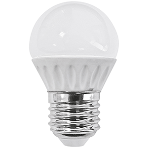 Lámpara esférica smd LED E27 5W 4000ºk