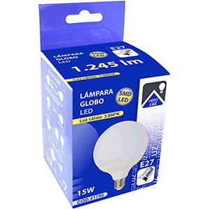 Lámpara LED Globo E27 15W 3000K