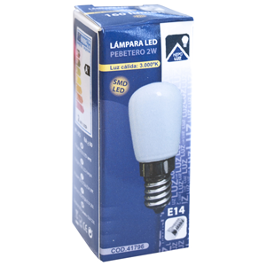 Lámpara LED pebetero E14 2W 3000K