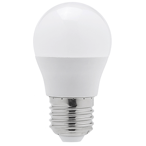 Lámpara LED opal esférica ABS E27 5W 4000ºK 12V