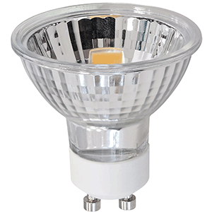 Lámpara LED COB dicroica de cristal GU10 3W 6000ºK