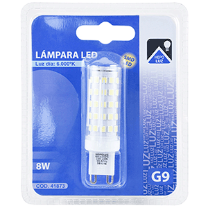 Lámpara LED G9 8W 6000ºK