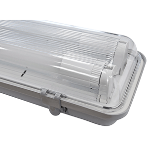 Pantalla estanca LED con tubos 2x9W 6000ºK IP65