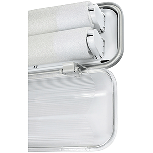 Pantalla estanca LED  c/tubo 2X9W 6000ºK 1 punta