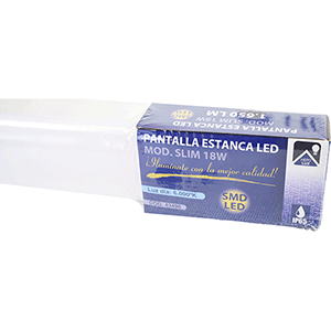 Pantalla estanca LED 18W 6000ºK  Md. Slim