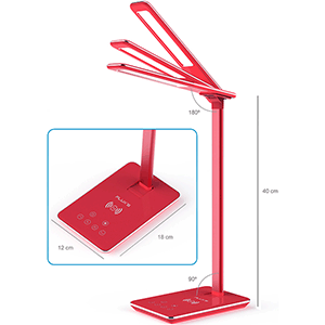 Flexo de lectura led rojo