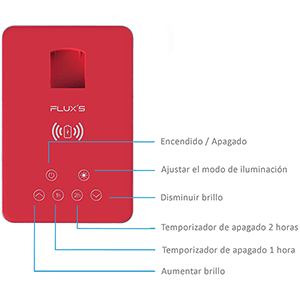 Flexo de lectura led rojo