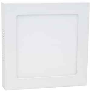 Panel de superficie LED cuadrado 12W 6400ºK, blanco