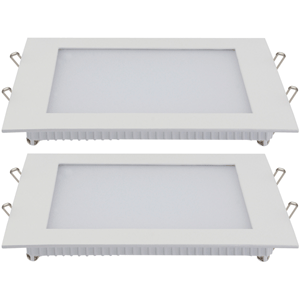 Panel cuadrado LED 18w 2700ºK (set 2 uds)